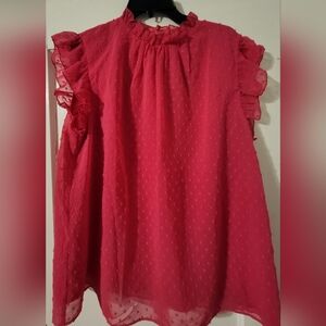 Sterling Kreek Babydoll Swiss Dot Top